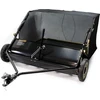 Image de Wiltec Balai ramasseur   1750 x 1250 x 585 mm   Largeur de 120 cm   capacité 415 l   avec Roues en caoutchouc   Balayeuse ramasseuse tractée Nettoyeur de pelouse pour Tondeuse autoportée ATV