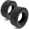 Image de Wiltec Lot de 2x Pneu 13x5.00-6 pour tracteur à pelouse   305 x 305 x 110 mm   avec Profil à crampons   capacité de charge max. 145 kg   pour Roue Tondeuse à gazon Brouette Chariot Diable