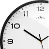 Image de MONZANA® Horloge murale radio pilotée à quartz silencieuse noire Ø 31cm avec trotteuse Changement d'heure automatique