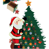 Image de Spielwerk® Calendrier de l'Avent en bois réutilisable 'Père Noël ' 24 tiroirs à remplir individuel Déco Noël intérieur Idée Cadeau
