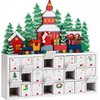 Image de Spielwerk® Calendrier de l'Avent en Bois Réutilisable 'Forêt enneigée'