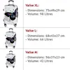 Image de MONZANA® Lot de 3 Valises de Voyage Butterfly Valise Rigide Trolley Valise ABS revêtement PC avec Cadenas à Combinaison