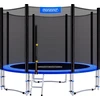 Image de Trampoline MONZANA® Ø 244 cm Set complet avec filet de sécurité, échelle, housse de rebord et accessoires Trampoline de jardin pour enfants