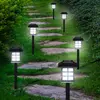 Image de DEUBA® Set de 12 lampes solaires piquet pour jardin 8h autonomie lumière extérieur LED avec interrupteur crépusculaire