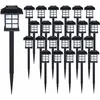 Image de Monzana® Set De 6/12/18/24 Lampes Solaires Piquet Pour Jardin 8h Autonomie Lumière Extérieur Led Interrupteur Crépusculaire Set De 24