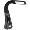Image de Lampe De Bureau À Led Noir/blanc 4en1 Multifonction Lampe Calendrier Montre Thermomètre Maison Lampe De Table Salon Noir