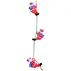 Image de Deuba Figurine lumineuse LED en acrylique Décoration de Noël Trio de pères noël lumineux Illumination de noël Décoration