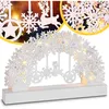 Image de Arc Lumineux De Noël Led Décoration De L'Avent En Bois Illumination Intérieur Extérieur Éclairage - Modèle Au Choix Flocon De Neige