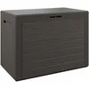 Image de Coffre De Rangement 190 L Poignées Latérales Malle De Rangement Intérieur Extérieur Jardin Terrasse Balcon Brun - Casaria