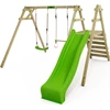 Image de Balançoire pour enfants Fatmoose JollyJack Star XXL avec échelle et toboggan, couleur vert clair