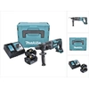 Image de Makita DHR 241 18 V Li-ion Perforateur-Burineur sans fil SDS-Plus avec Boîtier Makpac + 2x Batteries BL 1850 5,0 Ah + Chargeur rapide DC 18 RC