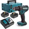 Image de Makita DDF 485 RMJ 18 V Li-Ion Perceuse visseuse sans fil Brushless 13 mm + Coffret MakPac + 2 x Batteries 4,0 Ah + Chargeur