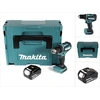 Image de Makita DDF 485 T1J 18 V Li-Ion Perceuse visseuse sans fil Brushless 13 mm + Coffret MakPac + 1 x Batterie 5,0 Ah - sans Chargeur