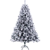 Image de SVITA Sapin de Noël artificiel neige pommes de pin baies incl. support 210cm