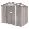 Image de HATTORO S100 Abri de jardin en métal Abri de jardin en métal Gris clair