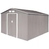 Image de HATTORO S300 XXXL Abri de jardin en métal 277x319x192cm Gris clair