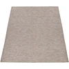 Image de Tapis d'intérieur et d'extérieur Pour salon, balcon, terrasse, tissage plat Couleur beige Dimensions 80 x 150 cm