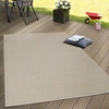 Image de Tapis d'extérieur résistant aux intempéries Jardin & terrasse tissé à plat Uni aspect sisal robuste Taille 60x100 cm