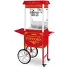 Image de Machine À Popcorn Appareil Pop Corn Professionnel Rétro Rouge Chariot 1500w Neuf