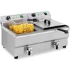 Image de Royal Catering   Friteuse Professionnelle Double 2 X 13 L   2 X 3200 W   Température 50 200 °c   Zone Froide Pour Qualité Optimale