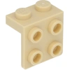 Image de LEGO : 50x plaque angulaire 1x2 - 2x2 beige