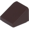 Image de LEGO : 100x briques inclinées/briquettes marron foncé