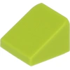 Image de LEGO : 100x briques inclinées/Slope en vert lime