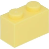 Image de LEGO : 100x Stein 1x2 en 'Bright Light Yellow' (jaune clair)