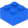 Image de LEGO : 100x Stein 2x2 en bleu