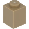 Image de LEGO : 100x Stein 1x1 en dunklem Beige