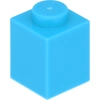 Image de LEGO : 100x Stein 1x1 en hellem Azure