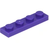Image de LEGO : 50 pièces Platte 1x4 en lilas foncé