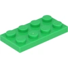 Image de LEGO : 50 Plaques, Größe 2x4 Noppen in Hellgrün