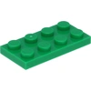 Image de LEGO : 50 Plaques, Größe 2x4 Noppen in Grün