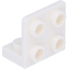 Image de Angle LEGO : 25 équerres 1x2/2x2, 90°, blanc