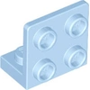 Image de Angle LEGO : 25 équerres 1x2/2x2, 90°, bleu très clair
