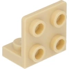 Image de Angle LEGO : 25 équerres 1x2/2x2, 90°, beige