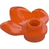 Image de LEGO : 500x élément végétal avec 3 feuilles, ?rouge-orange