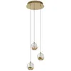 Image de Lucande - Led Suspension En Verre 'hayley' En Verre Pour Salon & Salle À Manger