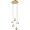 Image de Lucande - Led Suspension En Verre 'hayley' En Verre Pour Salon & Salle À Manger