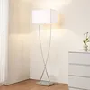 Image de Lucande - Lampadaire Tissu 'evaine' En Métal Pour Salon & Salle À Manger