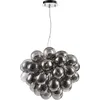 Image de Suspension, métal verre fumé, métal, réglable, G9