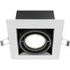 Image de Luminaire encastré, métal, blanc, Lxl 12,6x12,6 cm