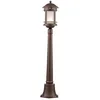 Image de Lampadaire, entrée, métal brun, résistant aux intempéries, E27, 105cm