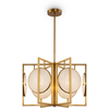 Image de Lampe suspendue, métal, or, D 51,7 cm
