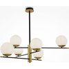 Image de Suspension, métal verre, or mat, D 100 cm