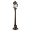 Image de Lampadaire, terrasse, résistant aux intempéries, noir or, H 113cm