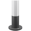 Image de Lampadaire, métal, IP54, gris, 1x douille E27, hauteur 30cm