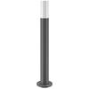 Image de Lampadaire, métal, IP54, gris, 1x douille E27, hauteur 80cm