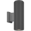 Image de Applique, métal gris, IP54, douille E27, H 26cm